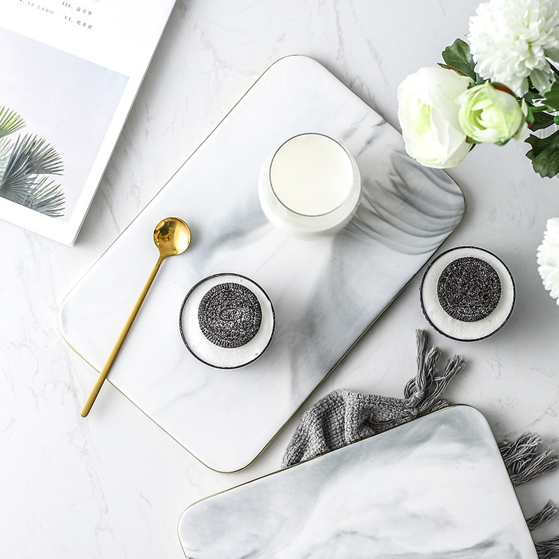Rolling Pin Marble - Tagliere in ceramica di marmo con