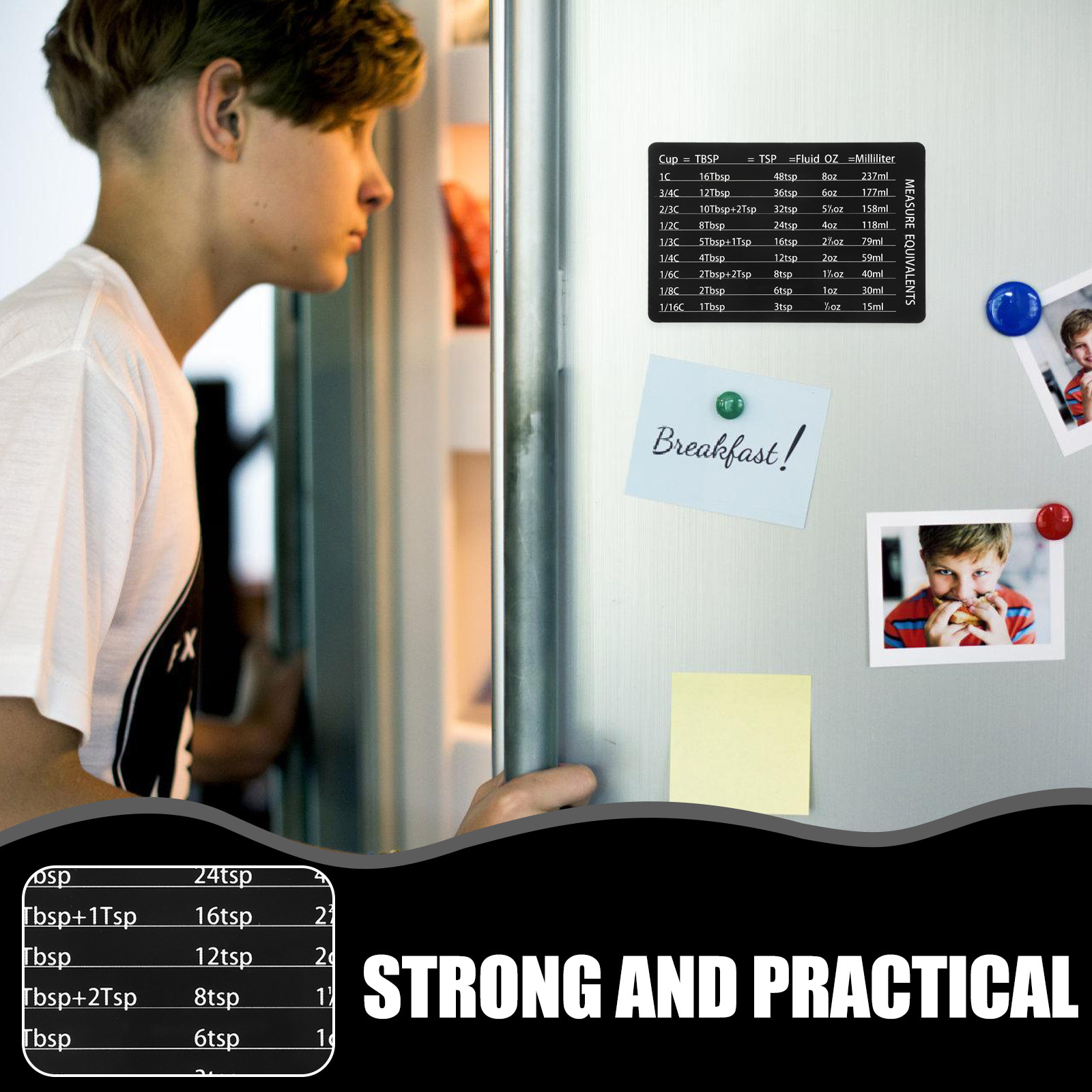Kitchen Baking Conversion Chart - Tabella di Conversione Magnetica per Cucina