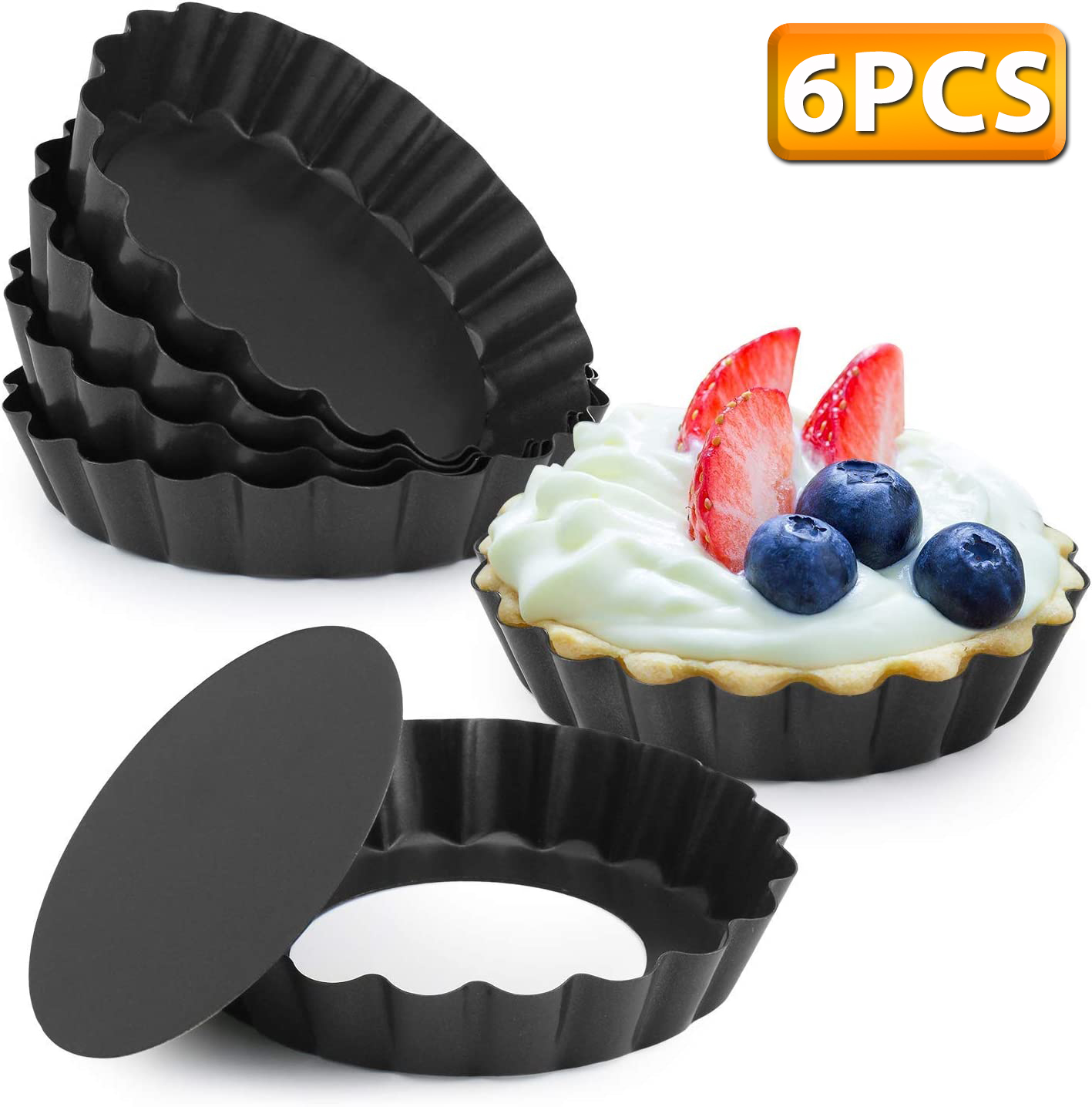 Mini teglie per crostate da 6  - Muffin Tin Nonstick recensione e prezzo