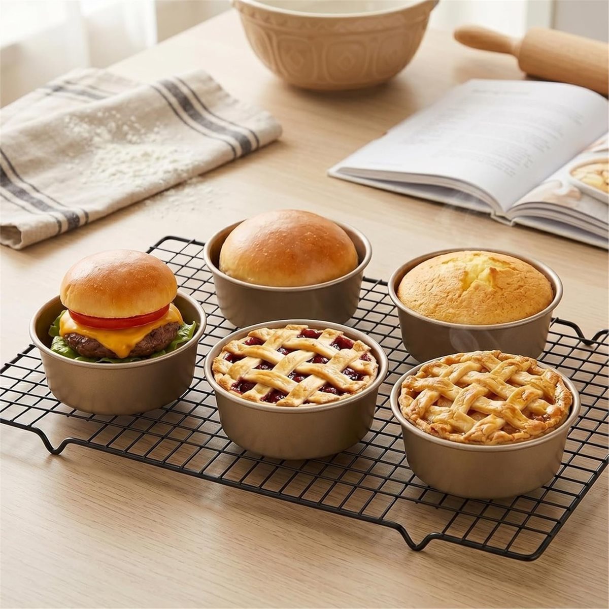 Set di 8 Mini Teglie per Torte - Muffin Tin Nonstick recensione e prezzo