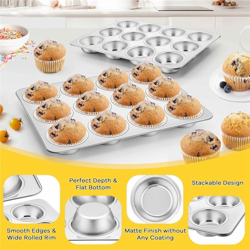 Teglia per muffin ABMR, vassoi - Muffin Tin Nonstick recensione e prezzo