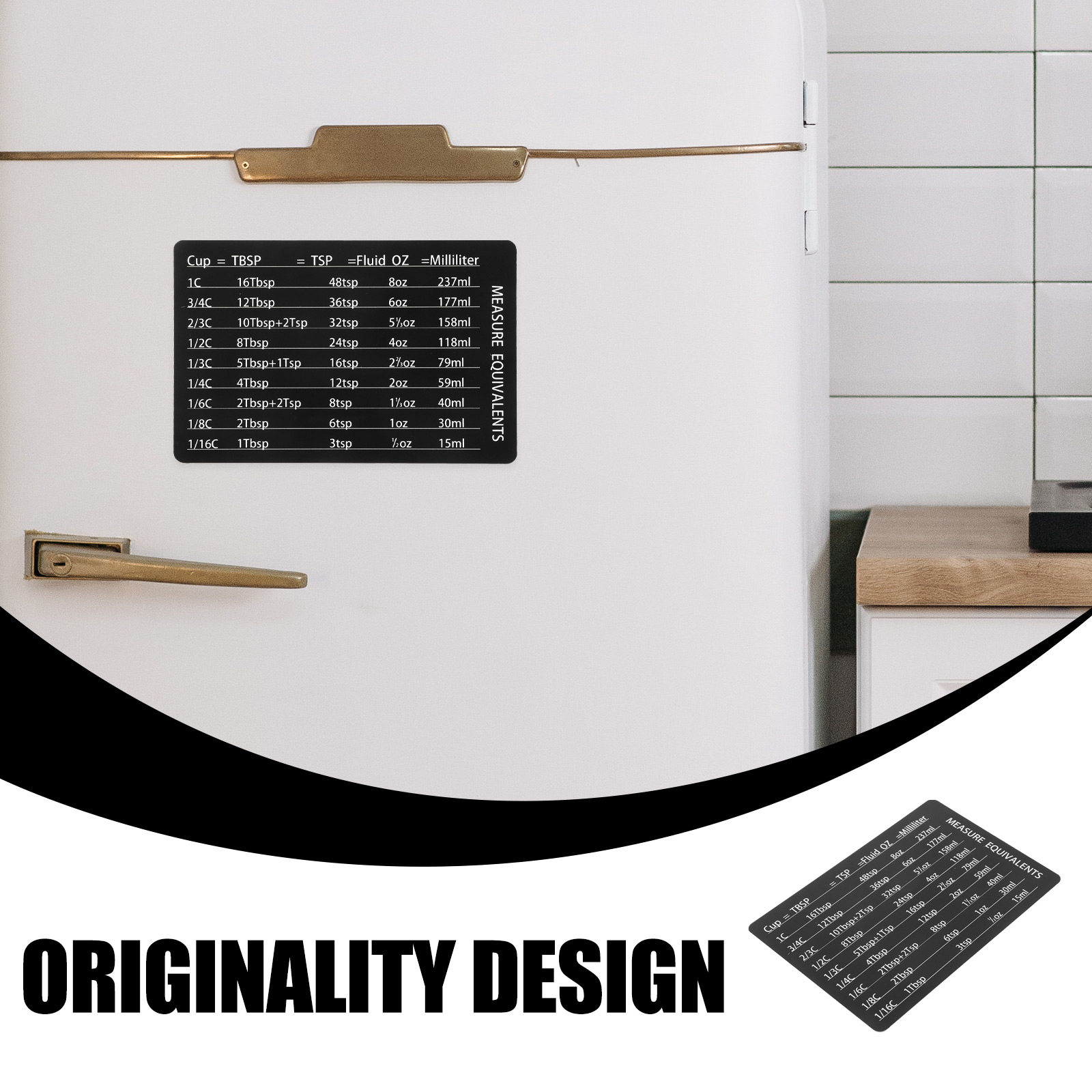 Tabella di Conversione Magneti - Kitchen Baking Conversion Chart recensione e prezzo