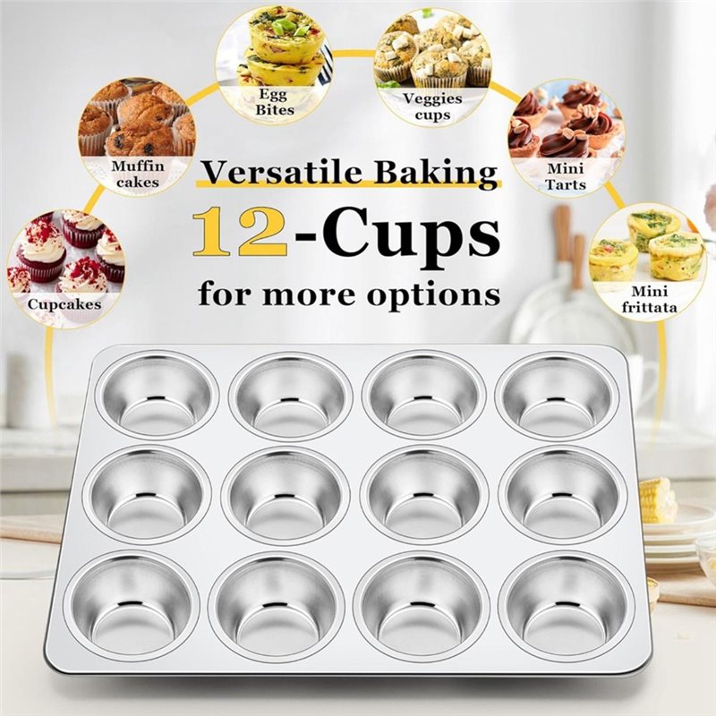 Teglia per Muffin, Antiaderent - Muffin Tin Nonstick recensione e prezzo